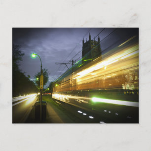 NOLA路面電車（夜） ポストカード