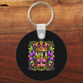 Nola New Orleans Mardi Gras 2025  キーホルダー (正面)
