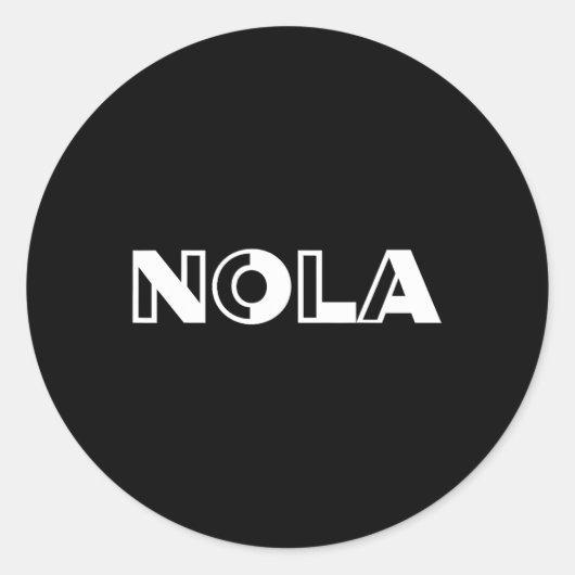 Nola New Orleans Tee Shirt ラウンドシール (正面)