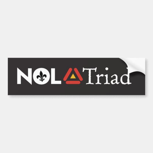 NOLA Triad bumper sticker バンパーステッカー (正面)