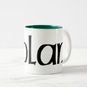 Nolanのケルト族のドラゴンのマグ ツートーンマグカップ (正面右)