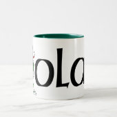 Nolanのケルト族のドラゴンのマグ ツートーンマグカップ (中央)