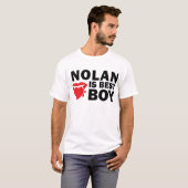 Nolanは最も最高のな男の子ライトTシャツです Tシャツ (正面フル)