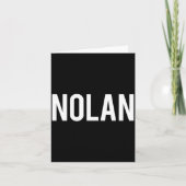 Nolan - Cool New Funny Name Fan Gift Tee  カード (正面)
