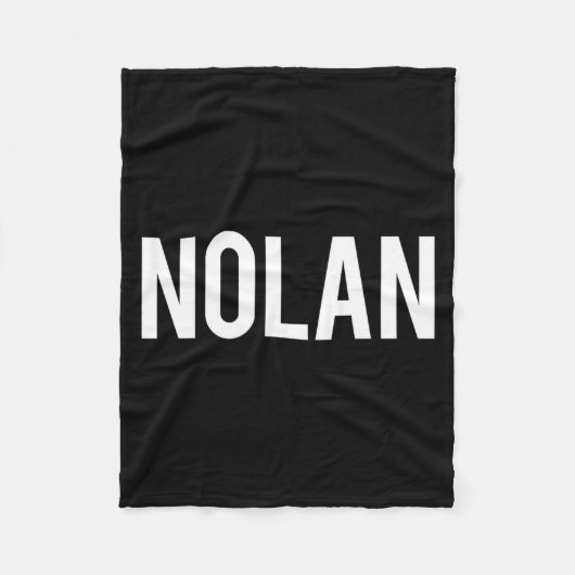 Nolan - Cool New Funny Name Fan Gift Tee  フリースブランケット (正面)