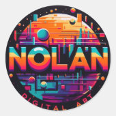 Nolan sticker ラウンドシール (正面)