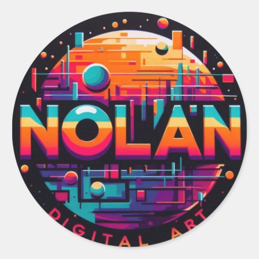 Nolan sticker ラウンドシール (正面)