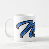 Nolan Vorname Name blue Tasse Kaffeetasse コーヒーマグカップ (左)