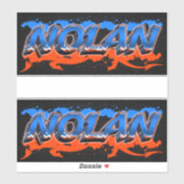 Nolan Vorname Name Graffiti Aufkleber Sticker シール (シート)