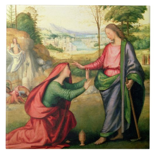 Noli私Tangere、c.1508 (キャンバスの油) タイル (正面)