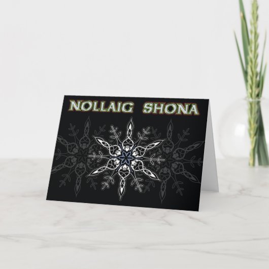 Nollaig Shona Black & Silver シーズンカード (正面)