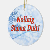 Nollaig Shona Duit! アイルランドrfのメリークリスマス セラミックオーナメント (左)