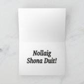 Nollaig Shona Duit! Merry Christmas in Irish bf シーズンカード (内部)