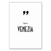 Nom de table Apostrophe テーブルナンバー (正面)