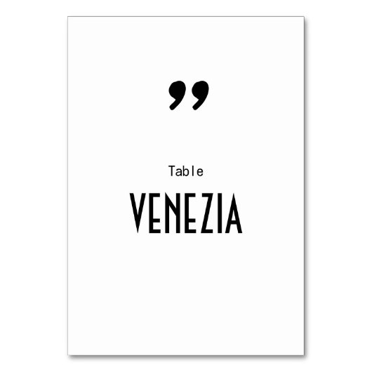 Nom de table Apostrophe テーブルナンバー (正面)