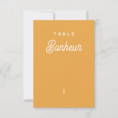 Nom de table Colorus - Orange サンキューカード (正面)