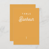 Nom de table Colorus - Orange サンキューカード (正面/裏面)