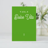 Nom de table - Colorus - Vert Citron サンキューカード (スタンド正面)