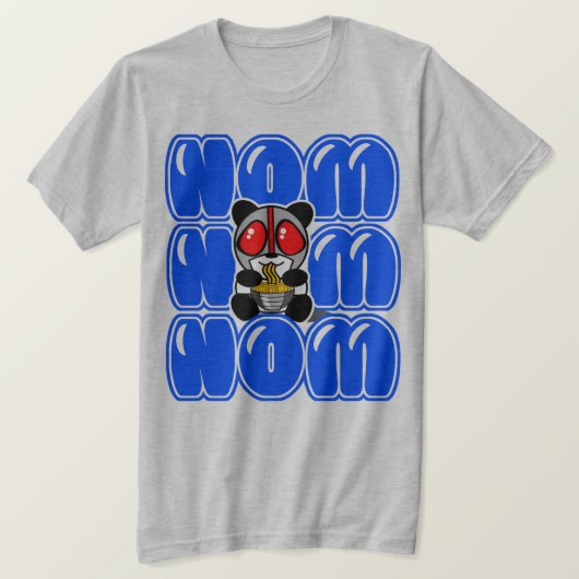 NOM NOM NOMのパンダのティー Tシャツ (デザイン正面)