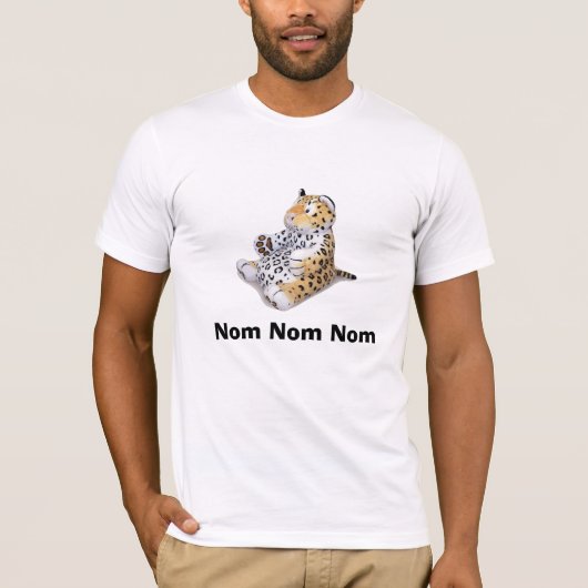 Nom Nom Nomのヒョウ Tシャツ (正面)
