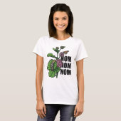 Nom Nom Nomのマダラチョウの幼虫のMilkweed Tシャツ (正面フル)