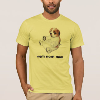 Nom Nom Nomの子犬のワイシャツ Tシャツ