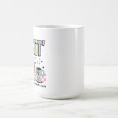 Nom Personnalisé Mignon Retro Pour Instit' コーヒーマグカップ (中央)