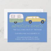 NOMAD New Mailing Address ADVENTURE AWAITS RV ポストカード (正面/裏面)
