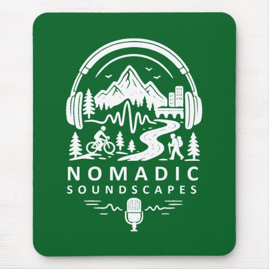 Nomadic Soundscapes - Elegant Mouse Pad マウスパッド (正面)