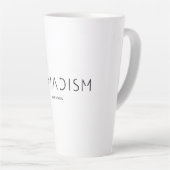 Nomadism Records ブラックロゴ カフェラテマグ (右アングル)