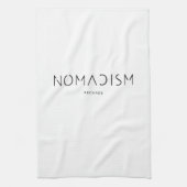 Nomadism Records ブラックロゴ キッチンタオル (縦)