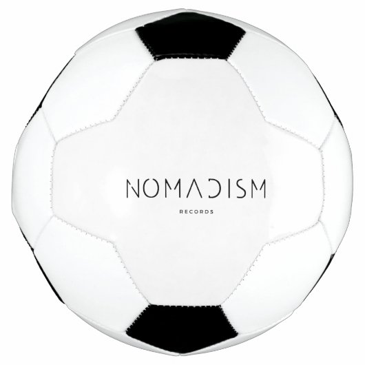 Nomadism Records ブラックロゴ サッカーボール (正面)