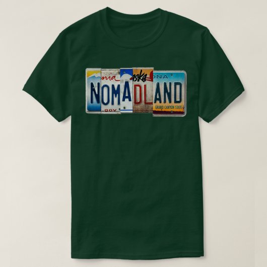 Nomadland Registration Tシャツ (デザイン正面)
