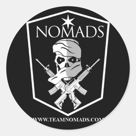 NOMADSロゴシール ラウンドシール (正面)