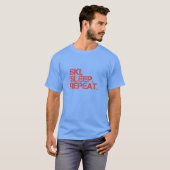 Nomapsneeded.comのスキー。 睡眠。 繰り返し。 Tシャツ (正面フル)