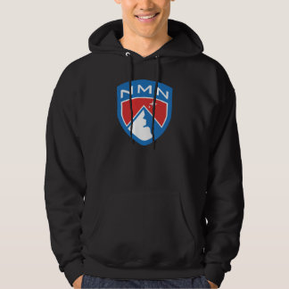 Nomapsneeded.comのロゴのフード付きスウェットシャツ パーカ