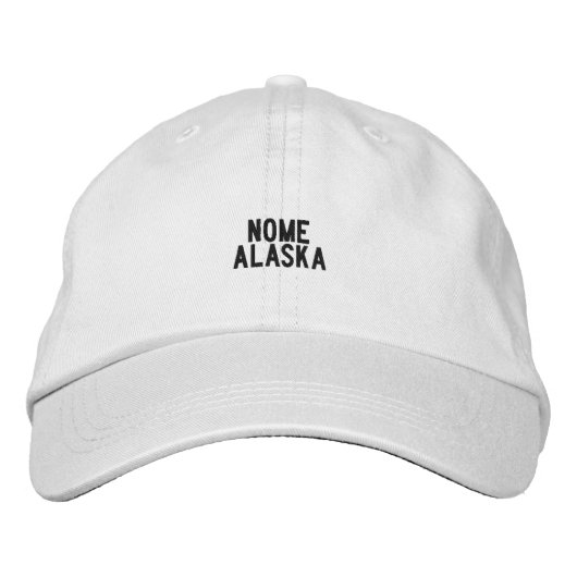 Nome Alaska Hat 刺繍入りキャップ (正面)