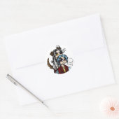 Nomnomステッカー ラウンドシール (封筒)