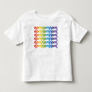 NomNomNomの虹の幼児のTシャツ トドラーTシャツ