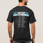 #NOMOREBSのTシャツの歩行旅行 Tシャツ (裏面)