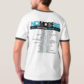 #NOMOREBSのTシャツの歩行旅行 Tシャツ (裏面)