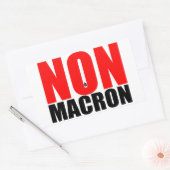 NON a MACRONステッカー長方形商品 長方形シール (封筒)