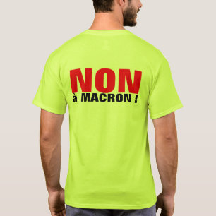 NON a Macron – 選挙FRANCE 2022 – メンズシャツ Tシャツ