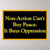 Non-Action Buys Oppression ポスター (正面)
