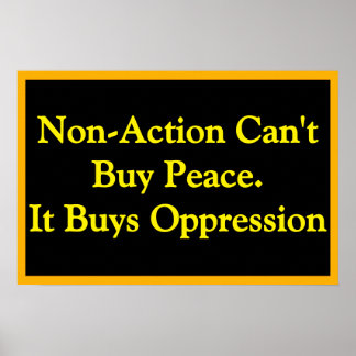 Non-Action Buys Oppression ポスター