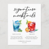 Non-Alcoholic Blue Lagoon Negroni Mocktail Menu (正面)
