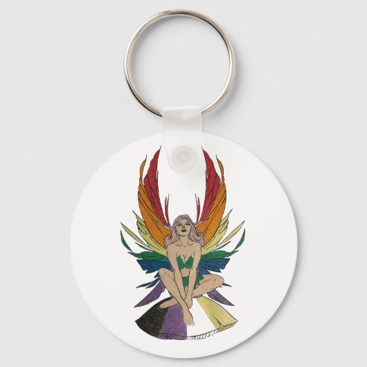 Non-binary Faerie キーホルダー (裏面)