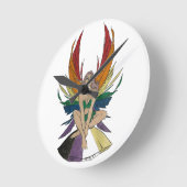 Non-binary Faerie ラウンド壁時計 (傾斜)