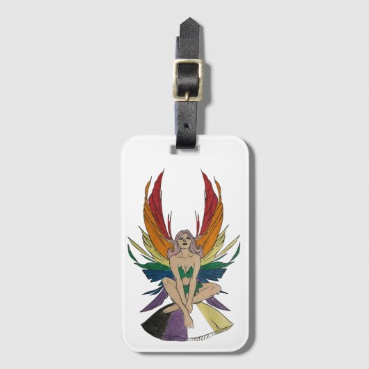 Non-binary Faerie ラゲッジタグ (正面縦)