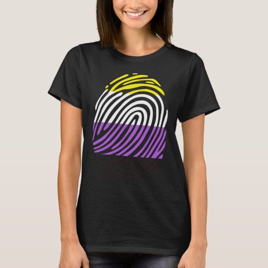Non Binary Fingerprint Tシャツ (正面)